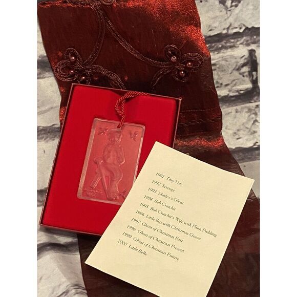Vintage Tiny Tim 1991 A Christmas Carol Collectible Crystal Ornament By Oneida - Picture 2 of 6